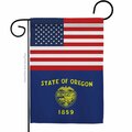Guarderia 13 x 18.5 in. USA Oregon American State Vertical Garden Flag with Double-Sided GU3953765